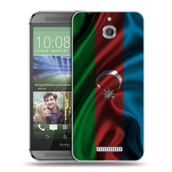 Дизайнерский силиконовый чехол для HTC Desire 510 Флаг Азербайджана (на заказ)