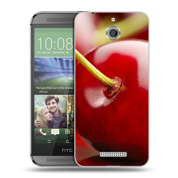 Дизайнерский силиконовый чехол для HTC Desire 510 Вишня (на заказ)