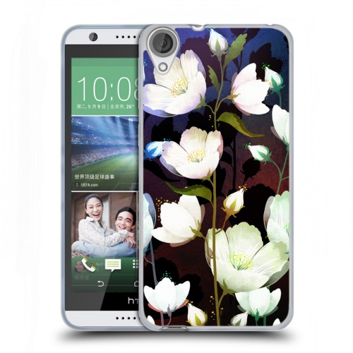 Дизайнерский силиконовый чехол для HTC Desire 820 Органические цветы