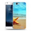 Дизайнерский силиконовый чехол для Huawei Ascend G7 пляж