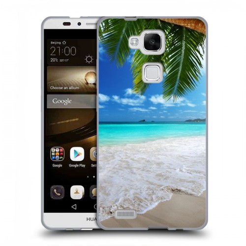 Дизайнерский силиконовый чехол для Huawei Ascend Mate 7 пляж