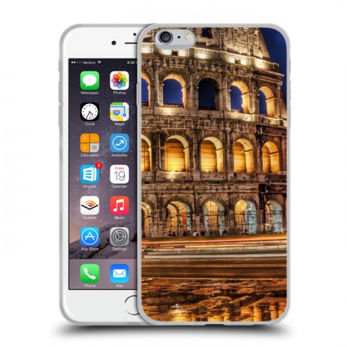 Дизайнерский силиконовый чехол для Iphone 6 Plus/6s Plus Рим