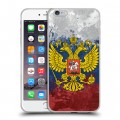 Дизайнерский силиконовый чехол для Iphone 6 Plus/6s Plus Российский флаг и герб