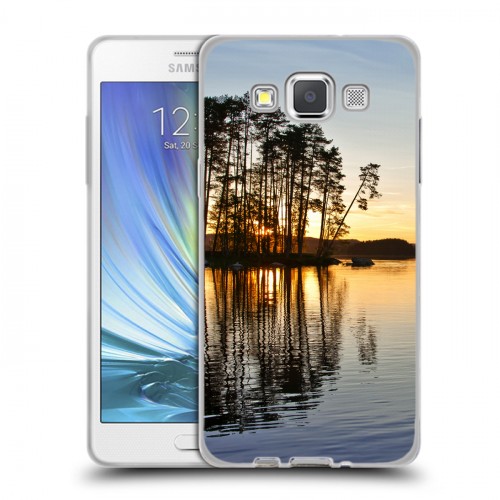 Дизайнерский пластиковый чехол для Samsung Galaxy A5 озеро