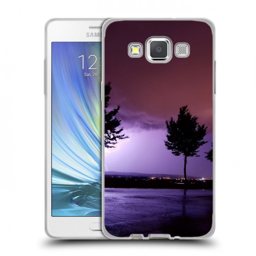 Дизайнерский пластиковый чехол для Samsung Galaxy A5 молния