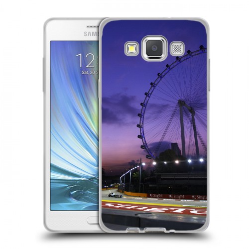 Дизайнерский пластиковый чехол для Samsung Galaxy A5 Сингапур