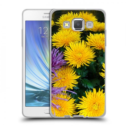 Дизайнерский пластиковый чехол для Samsung Galaxy A5 Хризантемы