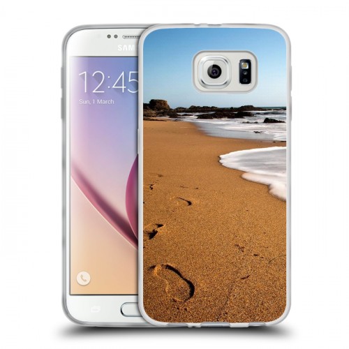 Дизайнерский пластиковый чехол для Samsung Galaxy S6 пляж