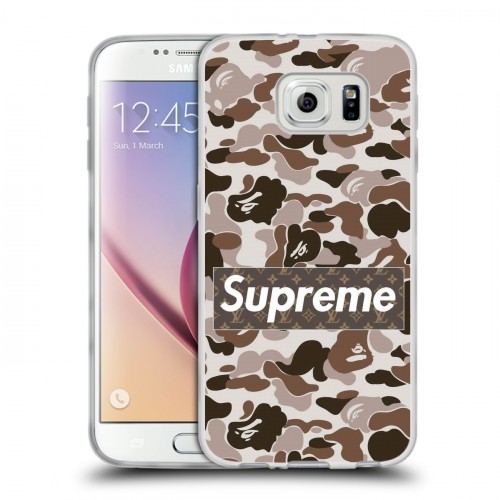 Дизайнерский пластиковый чехол для Samsung Galaxy S6 Супер стиль
