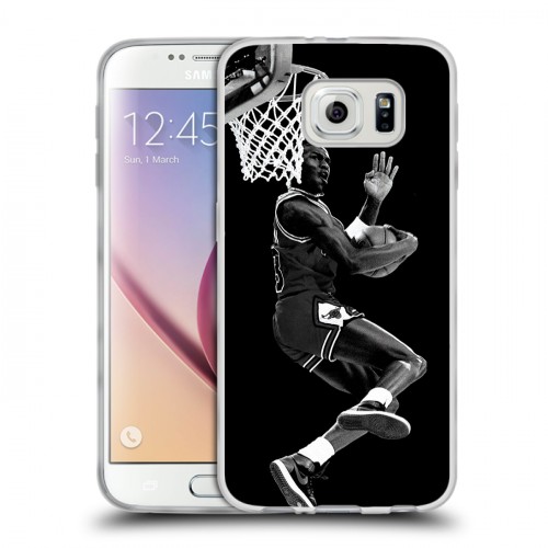 Дизайнерский пластиковый чехол для Samsung Galaxy S6 Майкл Джордан