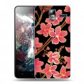 Дизайнерский силиконовый чехол для Lenovo S580 Ideaphone Люксовые цветы