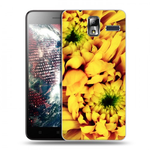 Дизайнерский силиконовый чехол для Lenovo S580 Ideaphone Монохромные цветы