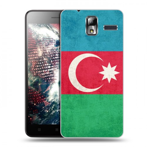 Дизайнерский силиконовый чехол для Lenovo S580 Ideaphone Флаг Азербайджана