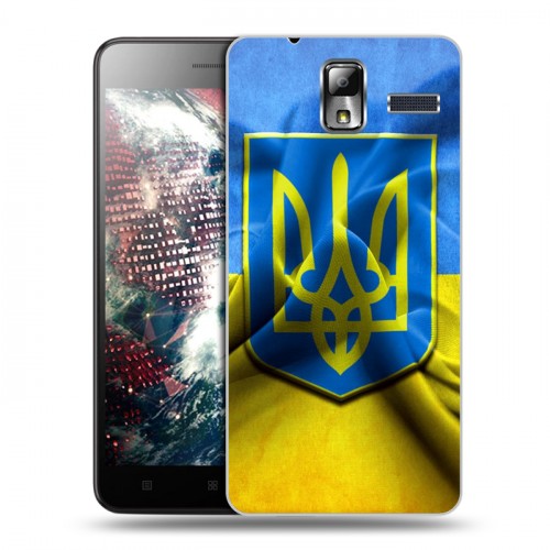 Дизайнерский силиконовый чехол для Lenovo S580 Ideaphone Флаг Украины