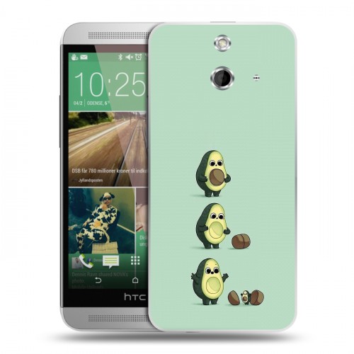 Дизайнерский пластиковый чехол для HTC One E8 Авокадо мама