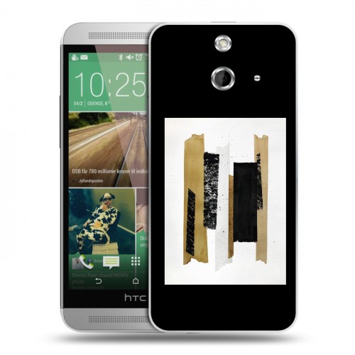 Дизайнерский пластиковый чехол для HTC One E8 Стильные абстракции