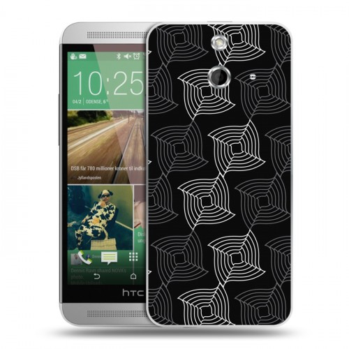 Дизайнерский пластиковый чехол для HTC One E8 Геометрические вихри