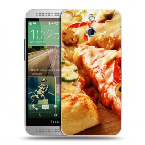 Дизайнерский пластиковый чехол для HTC One E8 Пицца