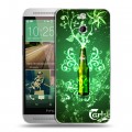 Дизайнерский пластиковый чехол для HTC One E8 Carlsberg