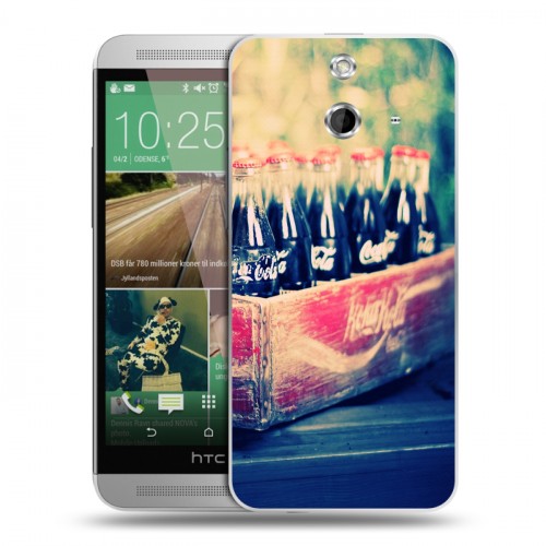 Дизайнерский пластиковый чехол для HTC One E8 Coca-cola