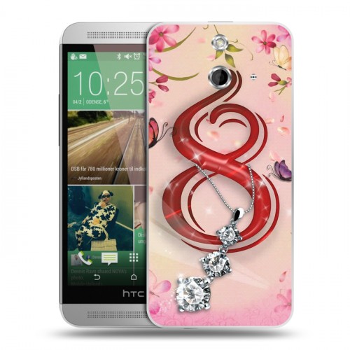 Дизайнерский пластиковый чехол для HTC One E8 8 марта