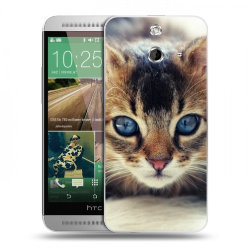 Дизайнерский пластиковый чехол для HTC One E8 Котята