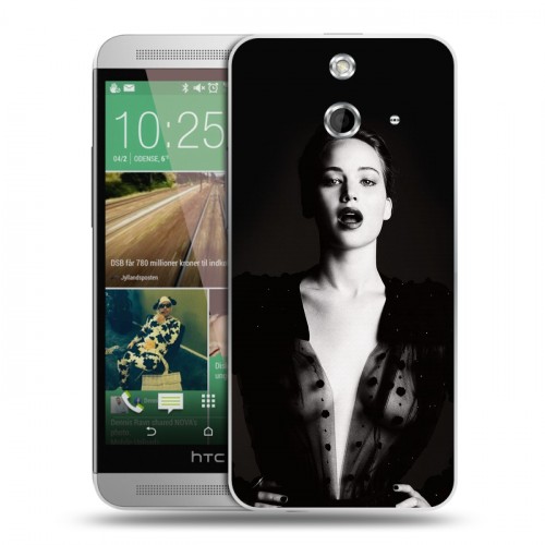 Дизайнерский пластиковый чехол для HTC One E8 Дженнифер Лоуренс