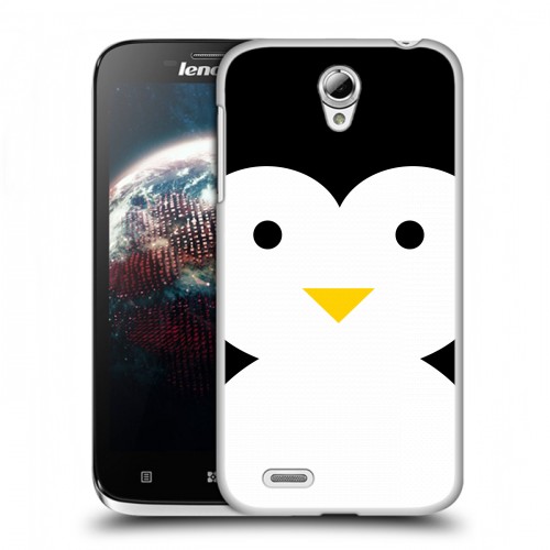 Дизайнерский пластиковый чехол для Lenovo A859 Ideaphone Пингвины