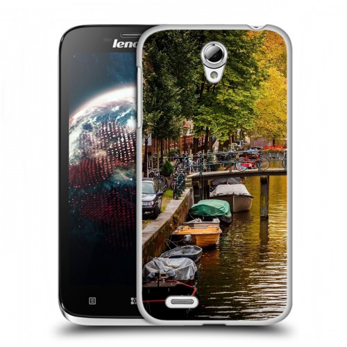 Дизайнерский пластиковый чехол для Lenovo A859 Ideaphone амстердам