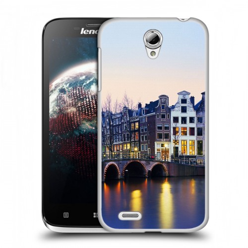 Дизайнерский пластиковый чехол для Lenovo A859 Ideaphone амстердам