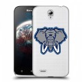 Полупрозрачный дизайнерский пластиковый чехол для Lenovo A859 Ideaphone Прозрачные слоны