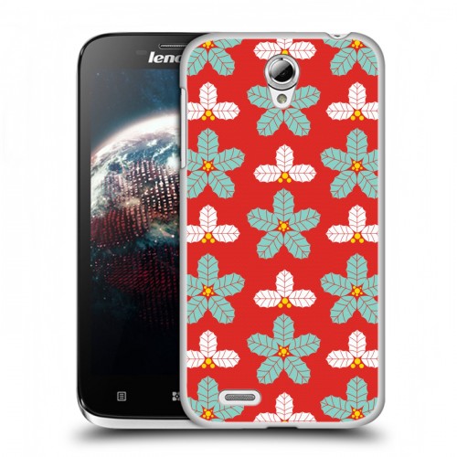 Дизайнерский пластиковый чехол для Lenovo A859 Ideaphone Ретро Рождество