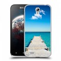 Дизайнерский пластиковый чехол для Lenovo A859 Ideaphone Пляж