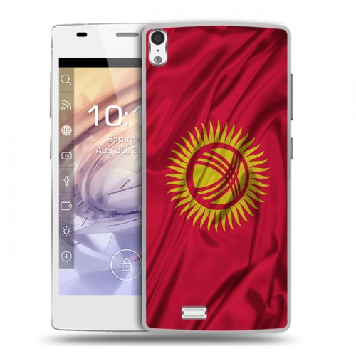 Дизайнерский силиконовый чехол для Prestigio Grace Флаг Киргизии