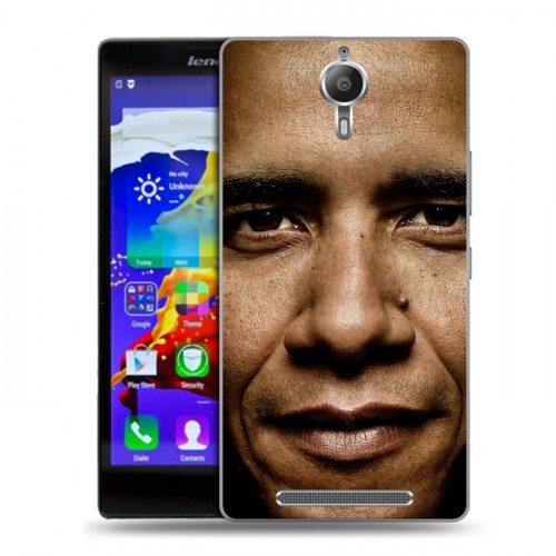 Дизайнерский пластиковый чехол для Lenovo P90 Барак Обама