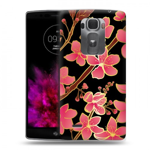 Дизайнерский пластиковый чехол для LG G Flex 2 Люксовые цветы
