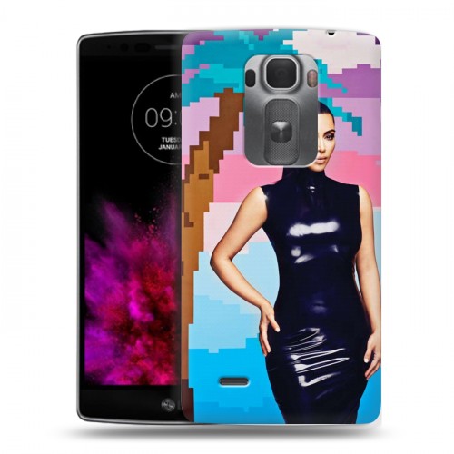 Дизайнерский пластиковый чехол для LG G Flex 2 Ким Кардашьян