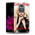 Дизайнерский пластиковый чехол для LG G Flex 2 Леди Гага