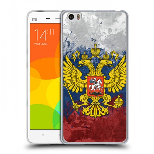 Дизайнерский пластиковый чехол для Xiaomi Mi Note Российский флаг и герб