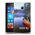 Дизайнерский пластиковый чехол для Microsoft Lumia 435 Озера