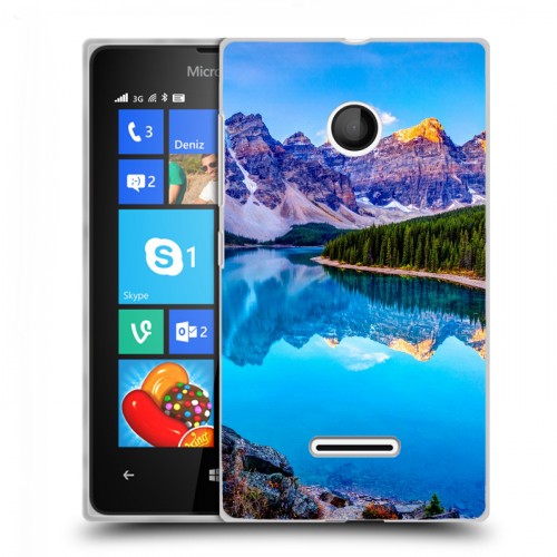 Дизайнерский пластиковый чехол для Microsoft Lumia 435 Озера