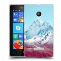 Дизайнерский пластиковый чехол для Microsoft Lumia 435 Горы