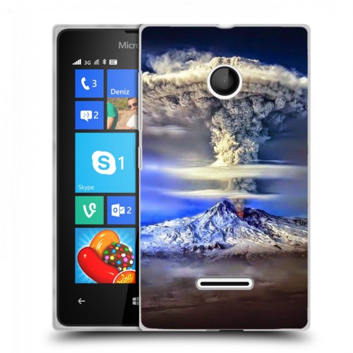 Дизайнерский пластиковый чехол для Microsoft Lumia 435 Вулканы