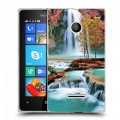 Дизайнерский пластиковый чехол для Microsoft Lumia 435 Водопады