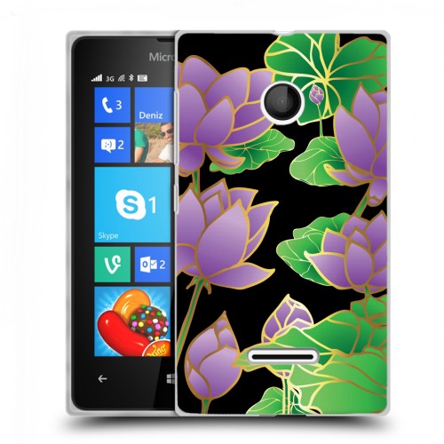 Дизайнерский пластиковый чехол для Microsoft Lumia 435 Люксовые цветы