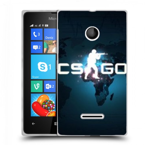 Дизайнерский пластиковый чехол для Microsoft Lumia 435 Counter-Strike