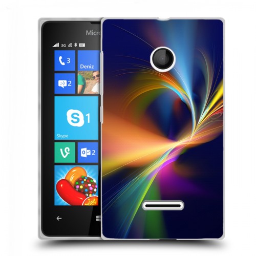 Дизайнерский пластиковый чехол для Microsoft Lumia 435 Красочные абстракции