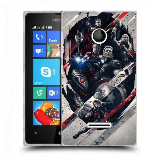 Дизайнерский пластиковый чехол для Microsoft Lumia 435 Мстители