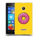 Дизайнерский пластиковый чехол для Microsoft Lumia 435 Симпсоны