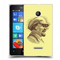 Дизайнерский пластиковый чехол для Microsoft Lumia 435 ленин